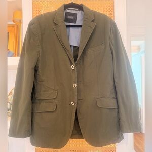 Mirto Olive Green Blazer with Button Details! 100% cotton European 50/40